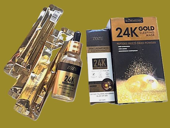 Набор для ухода за лицом с 24-каратным золотом – РАСПРОДАЖА | сыворотка с гиалуроновой кислотой, антивозрастной набор, увлажняющий уход за лицом (всего €17,90)